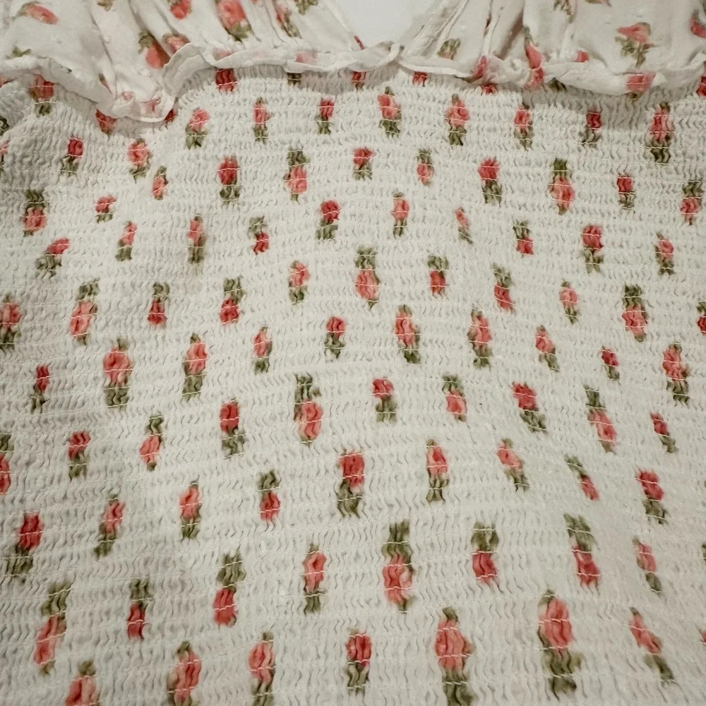 LoveShackFancy Rossi Floral Mini Dress (Small) - Picture 6 of 9